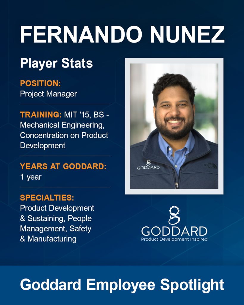 Goddard Employee Spotlight: Fernando Nunez 1 Employee Spotlight Fernando Nunez